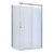 Anita Acrylic Shower 2 Sided 1200mm x 915mm Flat Wall Chrome Right Hand