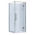 Ankara Acrylic Shower 2 Sided 900mm x 900mm Flat Wall Chrome Standard Profile
