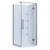 Ankara Acrylic Shower 2 Sided 1000mm x 1000mm Corner Mould Chrome Standard Profile
