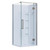 Ankara Acrylic Shower 2 Sided 1000mm x 1000mm Corner Mould Chrome Low Profile Centre Waste