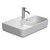 Elevate Slim Wall Basin 550 x 380mm Right