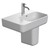 Elevate Slim Wall Basin With Shroud 550 x 380mm Right