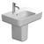 Elevate Slim Wall Basin With Shroud 550 x 380mm Left
