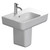 Elevate Slim Wall Basin With Shroud 550 x 380mm Left