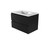 Velino Wall Hung Vanity Black 900mm Handless Composite Stone Top
