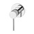 SwitchMix Vivid Slimline Oval Wall Basin/Bath Mixer Set 175mm Brushed Nickel