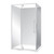 Horizon Framed Shower Enclosure 2 Sided Pivot Door 1200 x 1000mm Left Hand Tray White Flat Wall
