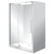Horizon Framed Shower Enclosure Alcove Pivot Door 1000 x 1200 x 1000mm Silva Flat Wall