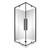 Horizon Framed Shower Enclosure Corner Entry Pivot Door 900 x 900mm Black Flat Wall