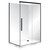 Horizon Framed Shower Enclosure 2 Sided Sliding Door 1200 x 900mm Right Hand Tray Black Flat Wall