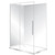 Horizon Framed Shower Enclosure 2 Sided Sliding Door 1200 x 1000mm Left Hand Tray White Flat Wall