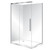 Horizon Framed Shower Enclosure 2 Sided Sliding Door 1200 x 1000mm Left Hand Tray Silva Flat Wall