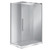Horizon Framed Shower Enclosure 2 Sided Sliding Door 1200 x 1000mm Grey Glass Right Hand Tray Silva Flat Wall