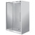 Horizon Framed Shower Enclosure Alcove Sliding Door 800 x 1200 x 800mm Grey Glass Silva Flat Wall