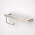 Urbane II Universal Rail 400mm With Toilet Roll Holder Set Brushed Nickel