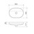 Liano II Pill Inset Basin 600mm White
