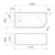 Origin Bath 1700mm Left Hand Corner White