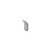 Podium Mono Robe Hook Brushed Nickel