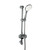 Handshower Slide Rail Set Single Spray Slim Head Hose Wall Elbow Chrome