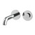 Linea Basin / Bath Mixer Digital Wall Mounted Chrome
