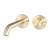 Linea Basin / Bath Mixer Digital Wall Mounted Brushed Gold