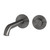 Linea Basin / Bath Mixer Digital Wall Mounted Brushed Gunmetal