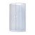 Samara Acrylic Shower Curved 1000 x 1000mm Flat Wall White