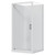 Samara Acrylic Shower Square 1000 x 1000mm Flat Wall White 4S Offset