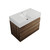 Edge Wall Hung Vanity 2 Drawer 810mm Honey Ash ATW81D2WHMHA
