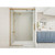 Apex Sliding Alcove Tile Channel Waste 1200 x 900 x 2080mm Brushed Brass