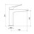 Maku MK2 Sink Mixer Brushed Nickel