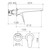 Maku MK2 Wall Basin/Bath Mixer Trim Kit 200mm Gunmetal