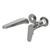 Maku MK2 Wall Basin/Bath Mixer Trim Kit 200mm Gunmetal