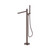 Pure Freestanding Bath Mixer SS316L Progressive Brushed Bronze