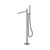 Pure Freestanding Bath Mixer SS316L Progressive With Outdoor Shower HoseBrushed Nickel
