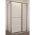 Tivoli Inslide Shower 1200 x 1000mm Metallic Flat Wall Centre Waste Left Hand