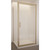 Tivoli Inswing Shower 1000 x 1000mm Metallic Side Recessed Wall Centre Waste