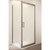 Tivoli Inswing Shower 900 x 900mm Metallic Flat Wall Rear Waste
