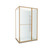 Tivoli Inslide Shower 1200 x 1000mm Brushed Brass Corner Contour Plus Wall Centre Waste Left Hand