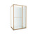Tivoli Inslide Shower 1200 x 1000mm Brushed Brass Flat Wall Centre Waste Left Hand