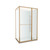 Tivoli Inslide Shower 1200 x 900mm Brushed Brass Corner Contour Plus Wall Centre Waste Left Hand
