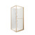 Tivoli Inslide Shower 900 x 900mm Brushed Brass Side Recessed Wall Centre Waste