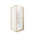 Tivoli Inslide Shower 900 x 900mm Brushed Brass Corner Contour Plus Wall Centre Waste