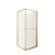 Tivoli Inslide Shower 900 x 900mm Brushed Brass Flat Wall Centre Waste