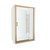 Tivoli Inswing Alcove Shower 1200 x 900mm Brushed Brass Corner Contour Plus Wall Centre Waste