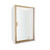 Tivoli Inswing Alcove Shower 1200 x 900mm Brushed Brass Flat Wall Centre Waste