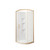 Tivoli Round Sliding Shower 900 x 900mm Brushed Brass Side Recessed Wall Centre Waste
