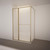 Tivoli Inslide Shower 1200 x 1000mm Brushed Brass Tile Centre Waste Right Hand