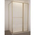 Tivoli Inslide Shower 1200 x 1000mm Brushed Brass Tile Centre Waste Left Hand