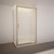 Tivoli Inswing Shower 1200 x 1000mm Brushed Brass Tile Centre Waste Left Hand